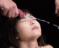Japanese Superbabe Aoi Shino Loves The Feeling From Large Quantities of Sticky Sperm On Her Face